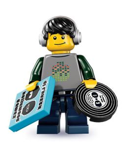 Lego minifig series 8 dj vj music turntables tech tek techno house nrg r&b dubstep funk trance progressive vinyl breakbeats beats breaks acid - double